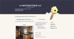 Desktop Screenshot of larestorationsllc.com